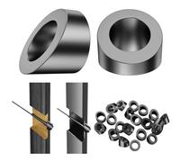 Ujjdwiurgh Paquet de 20 Rondelles D'Angle Noires ID 5/16 Pouces pour Poteaux de Garde-Corps à Câbles, pour Matériel de Garde-Corps à Câbles Invisibles de 1/8 Pouces, 3/16 Pouces Durables