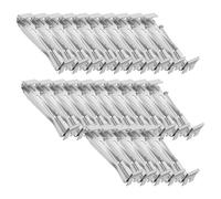 Ujjdwiurgh Paquet de 25 Supports de Gouttière de 5 Pouces, avec Vis Pré-Insérées, Supports de Gouttière en Aluminium pour Réparer les Gouttières Affaissées