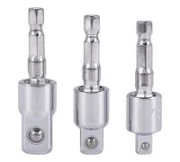 Ujjdwiurgh Paquet de 3 Adaptateurs de Douilles de Qualité D'Impact de Douilles Pivotantes à Joint Universel à 360 DegréS, Adaptateur de Douille à Percer