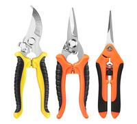 Ujjdwiurgh Paquet de 3 Sécateurs de Jardin, Cisailles de Jardin en Acier Inoxydable, Cisailles de Jardinage, Ciseaux de Jardinage, Ciseaux de Jardin Faciles à Installer