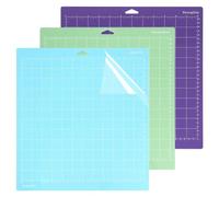 Ujjdwiurgh Paquet de 3 Tapis de Découpe, Tapis de Machine à Lettrage, Auto-Cicatrisant, Tapis de Découpe Rotatif pour la Couture 12x12 Pouces