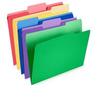 Ujjdwiurgh Paquet de 30 Dossiers de Fichiers Colorés Dossiers Colorés Dossiers de Fichiers Colorés Format Lettre (8,5 X 11 Pouces, Onglets Coupés 1/3, 5 Couleurs)