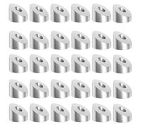 Ujjdwiurgh Paquet de 30 Rondelles Biseautées à Angle de 30 Degrés en Acier Inoxydable de 1/4 Po pour Garde-Corps de Câble de Pont de 1/8 Po à 3/16 Po de Qualité Marine T316