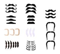 Ujjdwiurgh Paquet de 36 Auto-Adhesifs Faux Moustaches Nouveaute pour Fournitures de Fete pour Le Reveillon du an