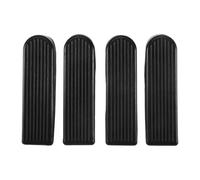 Ujjdwiurgh Paquet de 4 Cales D'Arrêt de Porte, Bouchons de Porte Anti-Rayures En Caoutchouc Pour Maison et Bureau (Noir)