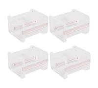 Ujjdwiurgh Paquet de 4 Distributeurs de de Masquage en Washi de Bureau Transparent Visible, Coupe-, Porte- en Rouleau