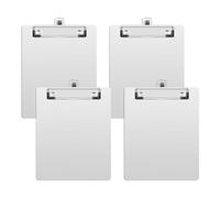 Ujjdwiurgh Paquet de 4 Presse-Papiers en Métal au Format A5 avec Porte-Stylo, Adaptés Aux Bureaux, Restaurants, Écoles et Laboratoires