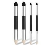 Ujjdwiurgh Paquet de 4 Stylos Éponge de Mélange, Pinceaux Éponge à Friction Lavables à Double Extrémité, Lingettes pour Croquis, Mélange Réutilisable pour Étudiants Artistes Durables