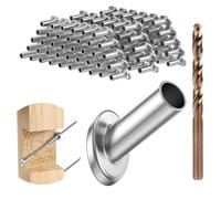 Ujjdwiurgh Paquet de 40 Manchons de Protection Biseautés à Angle de 30 Degrés 3/16 Pouce, Protecteur de Poteau en Bois pour Rampe de Câble D'Escalier 1/8 Pouce 5/32 Pouce 3/16 Pouce