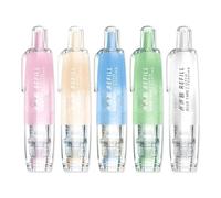 Ujjdwiurgh Paquet de 5 Rouleaux de Adhésif Double Face Rétractable, Rouleau de Adhésif Rechargeable 0,23 Pouce X 16,40 Pi, Rouleau de Adhésif