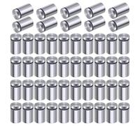 Ujjdwiurgh Paquet de 50 Vis D'Entretoise pour Panneau, Kit de Vis D'Entretoise en Acier Inoxydable, Matériel de en Verre (1/2 X 3/4 Pouce)