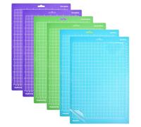 Ujjdwiurgh Paquet de 6 Tapis de Découpe pour Joy Xtra, Tapis de Découpe Adhésifs 8,5 X 12 Pouces pour L'Artisanat, 2 Poignées Légères, 2 Poignées Standard, 2 Poignées Fortes