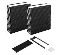 Ujjdwiurgh Paquet de 60 Porte-Étiquettes Magnétiques à Canal C pour Supports et Étagères Métalliques avec Films de Protection et Bandes de Remplacement