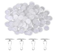 Ujjdwiurgh Paquet de 80 Crochets de Plafond Autocollants Transparents Amovibles pour Suspendre des Crochets de Plafond Collants