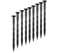 Ujjdwiurgh Paquet de 80 Piquets D'Ancrage de Bordure de Paysage en Plastique de 8 Pouces, Pointes de Jardin, Pelouse, Piquets D'Aménagement Paysager pour Bordure de Pavé