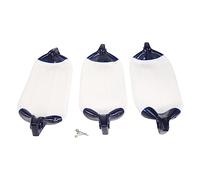 Ujjdwiurgh Pare-Battage Gonflable SéRie 3 PièCes PVC, Utilisé pour Bateaux, Voiliers, Cuddy, Etc. (4,5X16 Pouces)