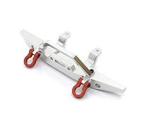 Ujjdwiurgh Pare-chocs avant en métal pour MN D90 D91 D96 D99S MN90 MN99 MN99S 1/12 RC Accessoires de pièces de mise à niveau de voiture, argent