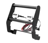 Ujjdwiurgh Pare-Chocs en Acier Inoxydable avec Pare-Chocs Anti-Collision à LumièRe LED pour -4 TRX4 1/10 PièCes de Voiture TéLéCommandéEs