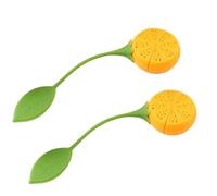 Ujjdwiurgh Passoire à Feuilles de Thé en Vrac, Infuseur à Thé en Silicone, Outil de Théière, à Thé, Support de Boule, Filtre à Épices, Infuseur à Thé au Citron