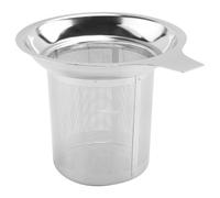 Ujjdwiurgh Passoire une Thé en Acier Inoxydable, ThéIèRe, Tamis une Thé, Tasse une Café, Tamis qui Fuit, Fond Plat, Filtre Haute Densité avec PoignéE