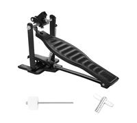 Ujjdwiurgh PéDale de Batterie en Alliage D'Aluminium Noir pour Enfants Rack Drums Pedal Set avec Bâton de Batteur de Tambour et Clé de Tambour