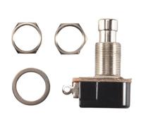 Ujjdwiurgh PéDale de Guitare 2 Broches SPST Effets MomentanéS Bouton-Poussoir Interrupteur au Pied