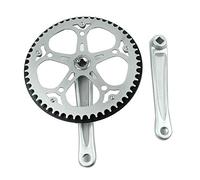 Ujjdwiurgh Pédalier pliable pour vélo 52T Trou carré 170 mm Pédalier CNC Pédalier de vélo Pignon
