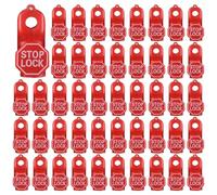 Ujjdwiurgh Peg Hook Lock Stop Lock 100 PièCes en Plastique Rouge Stop Lock Antivol Verrouillage DéTail Pin Crochet SéCurité Affichage Crochet Verrouillage