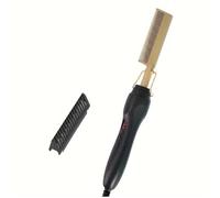 Ujjdwiurgh Peigne ¨¤ Lisser les Cheveux Secs et Humides, Fer ¨¤ Lisser, Fer ¨¤ Friser, Peigne ¨¦lectrique Domestique, Peigne ¨¤ Friser Droit, Prise Ue