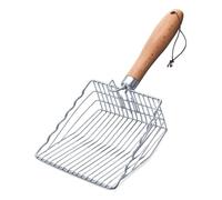 Ujjdwiurgh Pelle à Litière pour Chat, Pelle en Métal pour Chat avec Crochet et Trou, Lève-Crottes en Acier Inoxydable pour Bac à Litière