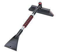 Ujjdwiurgh Pelle à neige multifonction 2 en 1 pour pare-brise de voiture 2 en 1 pour pare-brise avant de voiture, grattoir à glace, balai de dégivrage, outil de nettoyage automatique