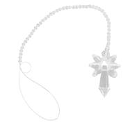 Ujjdwiurgh Pendentif de Charme de Voiture de Chakra D' de Cristal Arc-En-Ciel Moderne pour le DéCor Suspendu de RéTroviseur Automatique - Transparent