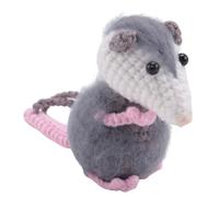 Ujjdwiurgh Pendentif de Voiture Opossum, Pendentif de Voiture Possum Mignon, Pendentif de Miroir de Voiture au Crochet Possum Fait à la Main, Accessoires de Décoration