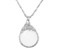 Ujjdwiurgh Pendentif Loupe 2,5X Rétro Pendentif Loupe Pendentif pour Lecture de Livres, Magazines et Journaux