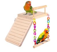 Ujjdwiurgh Perchoir à oiseaux pour cage et balançoire pour perroquet, perruche, calopsitte, inséparable, pacifique