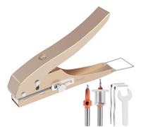 Ujjdwiurgh Perforatrice Monotrou de 8 Mm, Robuste, Pince de Perforation pour Bandes de Chant, avec Échelle pour Cartes en Papier, Carton Plastique, Installation Facile, Facile à Utiliser