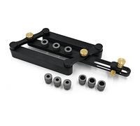 Ujjdwiurgh Perforatrice pour le travail du bois, localisateur de meubles, bricolage, broche en bois, ouverture verticale, noir