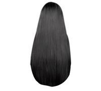 Ujjdwiurgh Perruque Longue Ondulée avec Frange Blanche Colorée pour Cosplay, Perruque Soyeuse pour Femme, Cheveux Synthétiques Résistants à la Chaleur - C