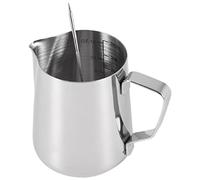 Ujjdwiurgh Pichet À Mousse Lait 350Ml(12Oz) Pichets À la Vapeur en Acier Inoxydable Café au Lait Cappuccino Latte Art Pichets À Vapeur Tasse À Cruche À Lait avec Stylo de DéCoration