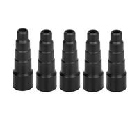 Ujjdwiurgh Pièces D'Aspirateur 50/42/34/30/23 mm Convertisseur de Tuyau D'Aspiration Rond en Caoutchouc Souple Noir Utilisation Sèche et Humide