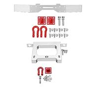 Ujjdwiurgh Pièces de mise à niveau pour voiture et camion RC pare-chocs avant et arrière en métal pour B14 B16 Q60 Q61 1/16 RC Trail Crawler Pièces de mise à niveau