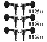 Ujjdwiurgh Pieces Noir Sealed Tuning Pegs Tuner 3L electrique/Guitare acoustique