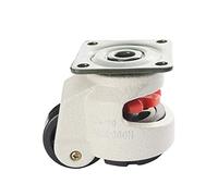 Ujjdwiurgh Pied en Caoutchouc 40F Pied de RéGlage ÉQuipement Niveau Chariot Roulette 60Kg Capacité de Charge Meubles Nivellement Rouleau MaîTre Roue