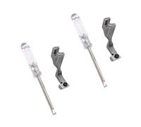 Ujjdwiurgh Pied presseur réglable pour fermeture éclair unilatérale pour machine à coudre industrielle à aiguille unique