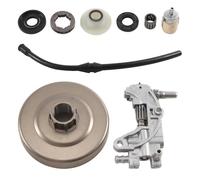 Ujjdwiurgh Pignon D'Embrayage Jante Tambour Pompe à Engrenage à Vis Sans Fin pour Chinois 4500 5200 5800 45Cc 5 Joint D' Filtre à Carburant Ligne TronçOnneuse Partie