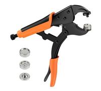 Ujjdwiurgh Pince à bouton-pression robuste réglable avec trois matrices pour cuir et couture