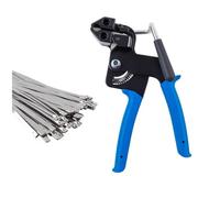 Ujjdwiurgh Pince à sertir manuelle en acier inoxydable avec 150 attaches