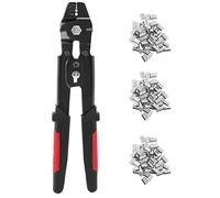 Ujjdwiurgh Pince à sertir pour câble métallique, pince à sertir avec manchons à sertir