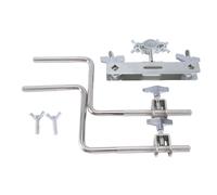 Ujjdwiurgh Pince D'Extension de Tambour Support de Cloche de Tambour Support de Cloche de Grosse Caisse pour Cloche de Cymbale Instrument de Musique Percussion 2 Tête