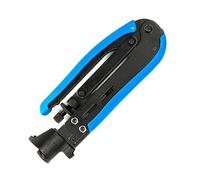 Ujjdwiurgh Pince D'Extrusion de Câble Coaxial RG59/RG6 Pince à Sertir Pince à Sertir Tête F pour Réseau Outil D'Extrusion Bleu et Noir